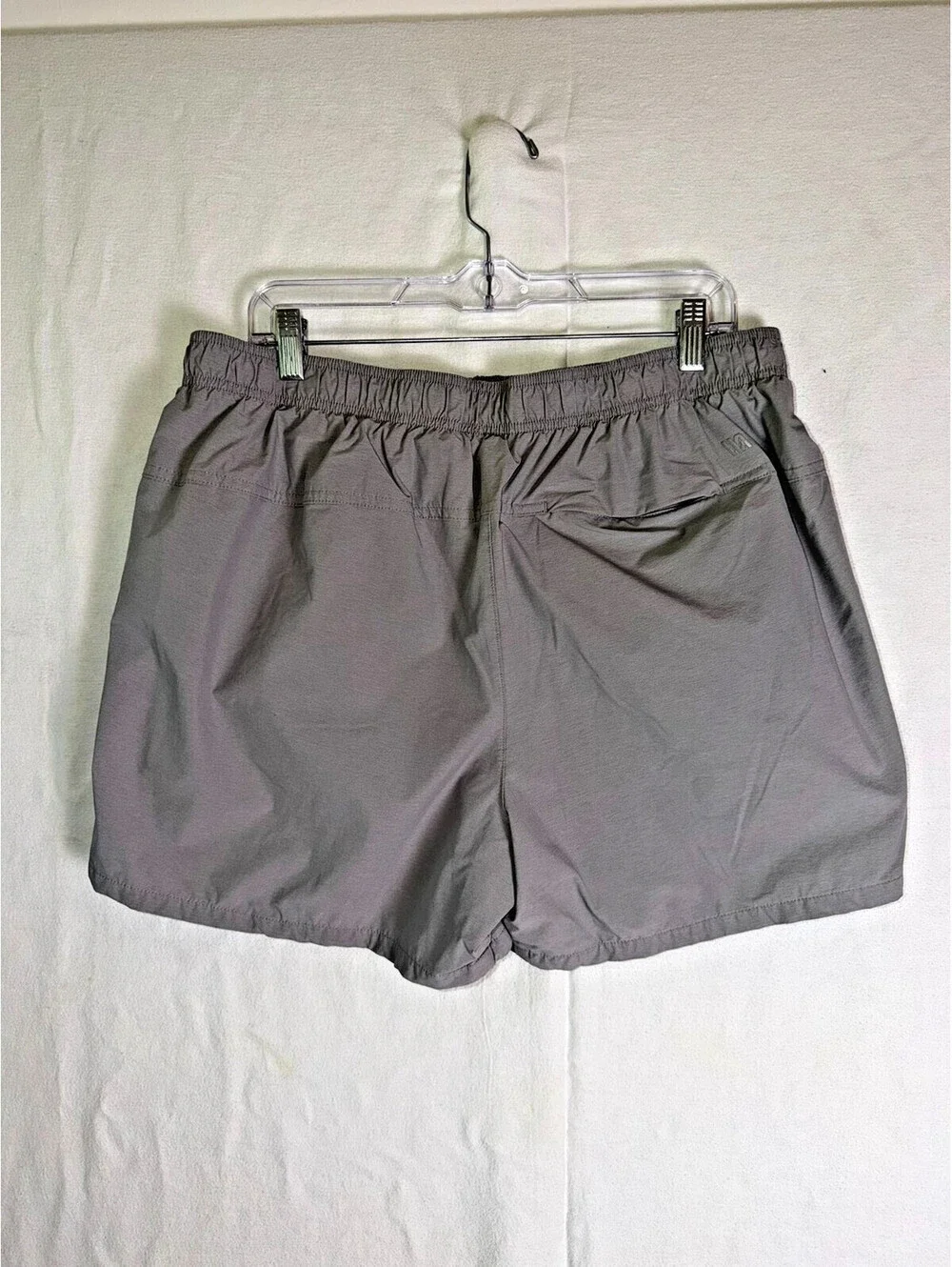 Mens Athletic Shorts XL Gray Running Gym Drawstring missing